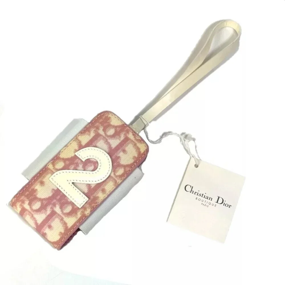 Christian Dior Trotter Number 2 Mobile case PVC/Leather pink